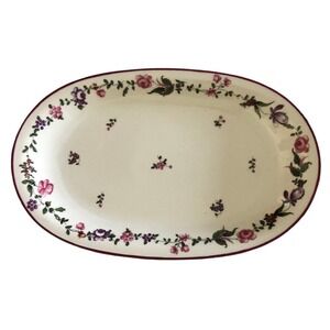 Eschenbach Bavaria Germany floral Elfenbein Pattern Oval Serving Platter 13 x 8”